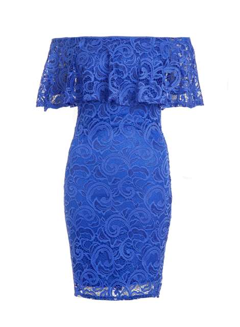 Quiz royal best sale blue bardot dress